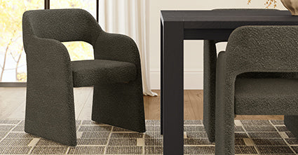 Chios Modern Dining Chair - Sturdy Wooden Kitchen Chair with Cushion - Comfortable & Stylish for Dining Room, Kitchen, Breakfast Nook, and Home Decor