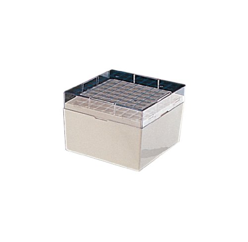 Nalgene PC Cryoboxes - White 81 Vial Storage Container (133x133x95mm) | Case of 24 | Laboratory Sample Storage & Cryogenic Freezer Organization