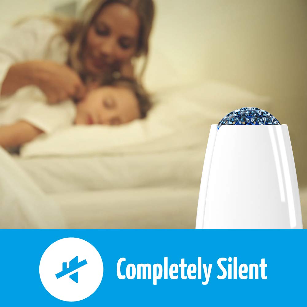 Airfree Tulip Filterless Air Purifier - Eliminates Viruses, Mold, Pet Allergens, Bacteria & Dust Mites - No Filter, Fan or Humidifier Needed - Compact White Air Cleaner for Bedroom, Office & Nursery