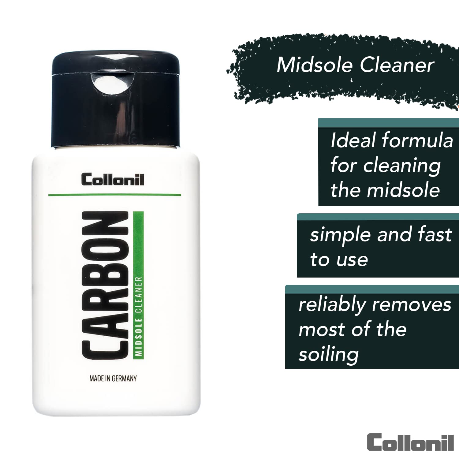 Collonil Carbon Lab Midsole Cleaner – Quick & Easy Sneaker Cleaner for Midsole Care – Made in Germany – 3.38 Fl Oz – Perfect for Sneakerheads & Shoe Maintenance