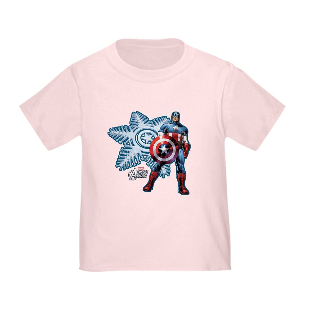 Captain America Holiday Toddler T-Shirt - Festive Marvel Superhero Kids Tee for Christmas & Birthday Gifts | Perfect for Toddler Parties & Family Celebrations