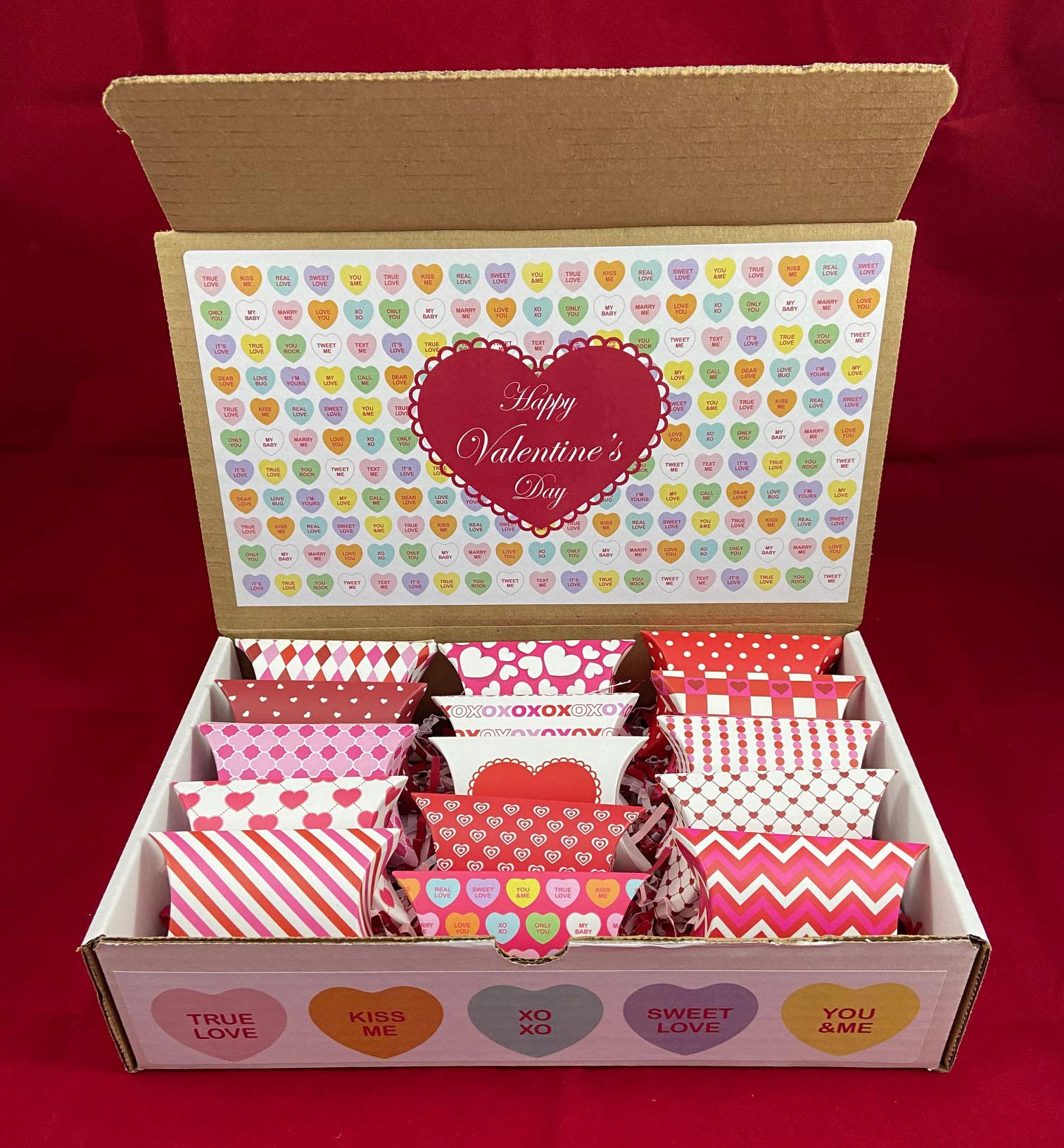 Valentine's Day Bento Box Care Package - Heart-Shaped Lunch Box for Romantic Gifts, Couples & Anniversary - Perfect for Date Night, Office Lunch & Surprise Delivery