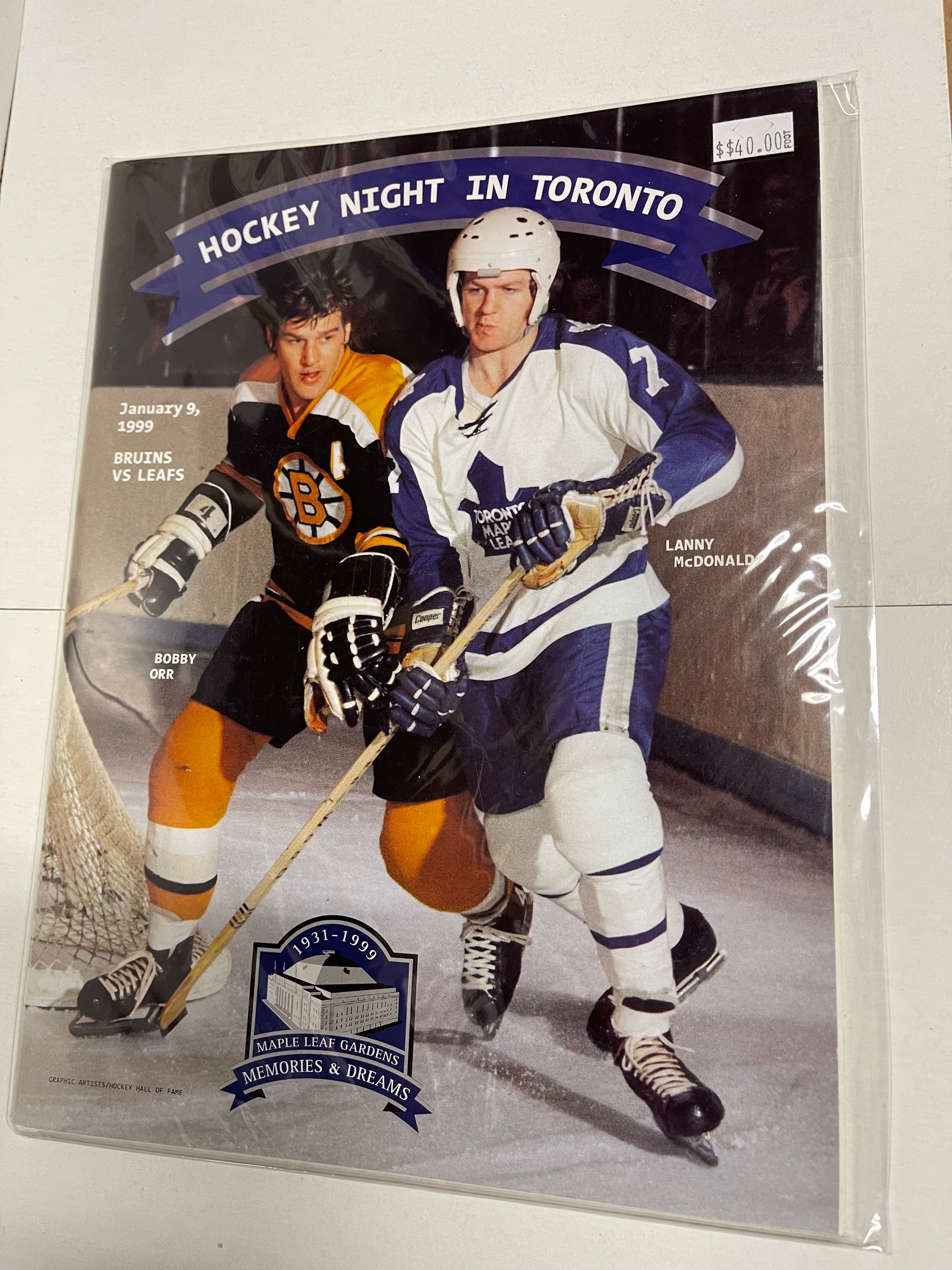Vintage 1999 Maple Leaf Gardens Hockey Game Program - Collectible NHL Memorabilia for Fans & Sports Enthusiasts | Perfect for Display, Gifts, and Hockey Memorabilia Collections