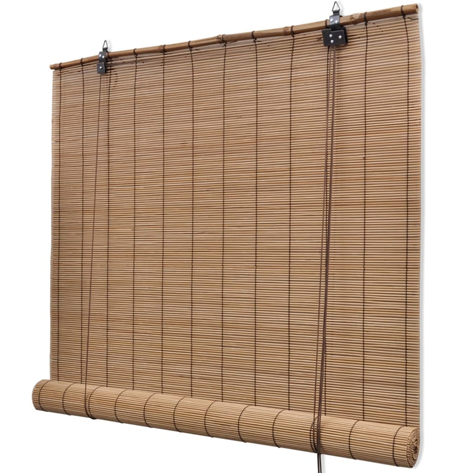 Festnight Bamboo Blackout Roller Shades - 55.1