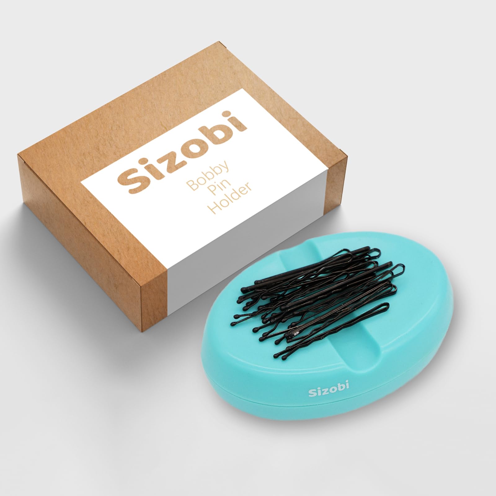 Sizobi Magnetic Bobby Pin Holder & Sewing Pincushion - Strong Magnetic Needle & Pin Organizer for Sewing, Crafting, Office - Perfect for Bobby Pins, Paper Clips, Needles (No Pins Included) | Ideal for Sewing Rooms, Craft Stations & Office Desks