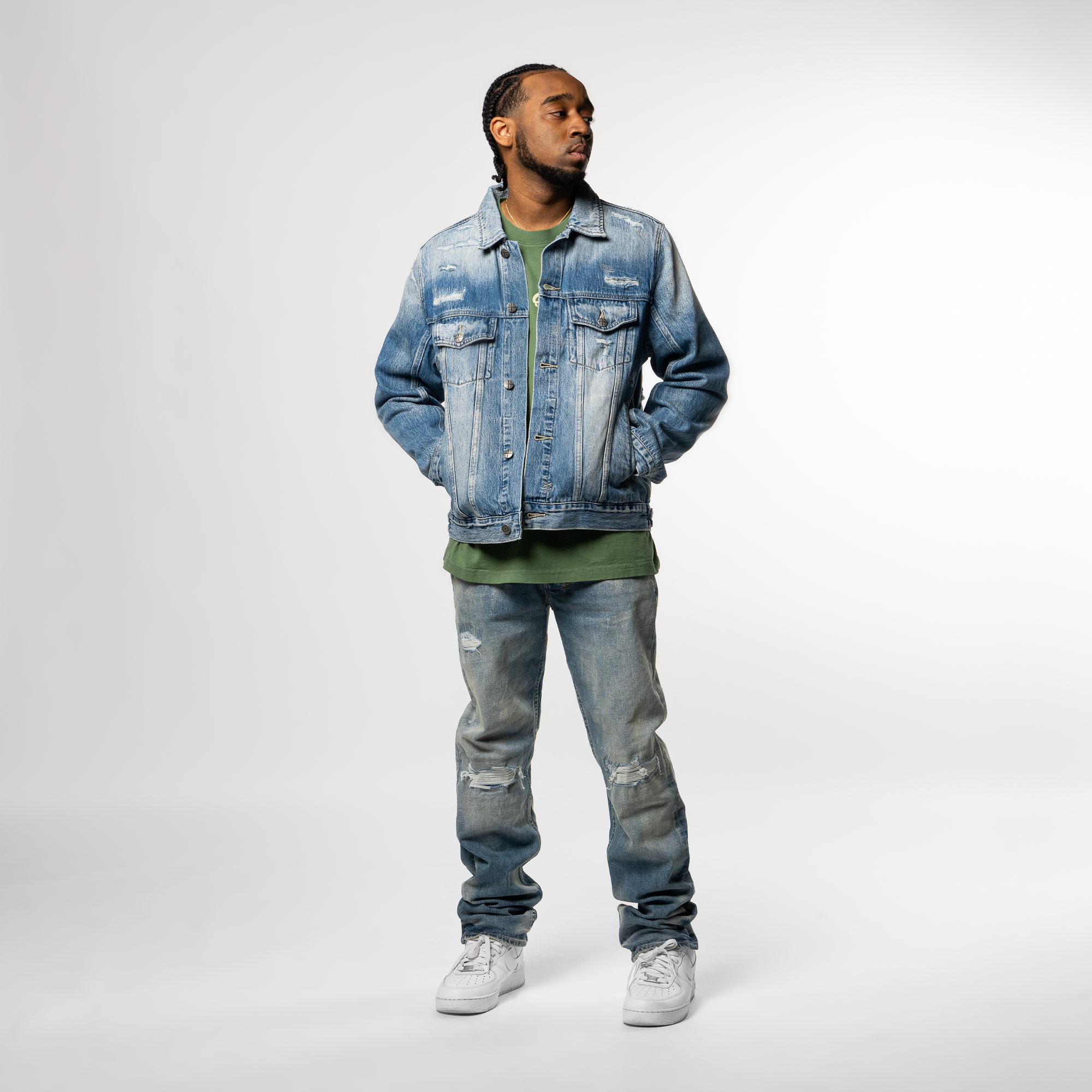 Ksubi Classic Jacket - Premium Denim Jacket for Men & Women | Vintage Style Distressed Denim Jacket | Perfect for Casual Outfits, Streetwear & Night Out