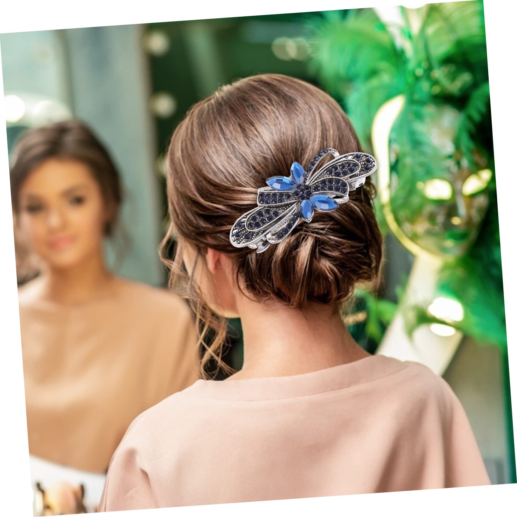 FOMIYES Elegant Rhinestone Hair Clips for Women - Crystal Barrettes for Wedding, Party & Everyday Use - Stylish Spring Hair Accessories for Girls & Ladies