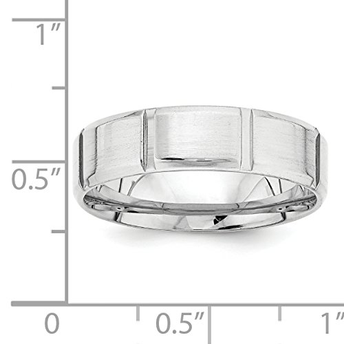 14k White Gold Comfort Fit Wedding Band Ring for Men & Women
