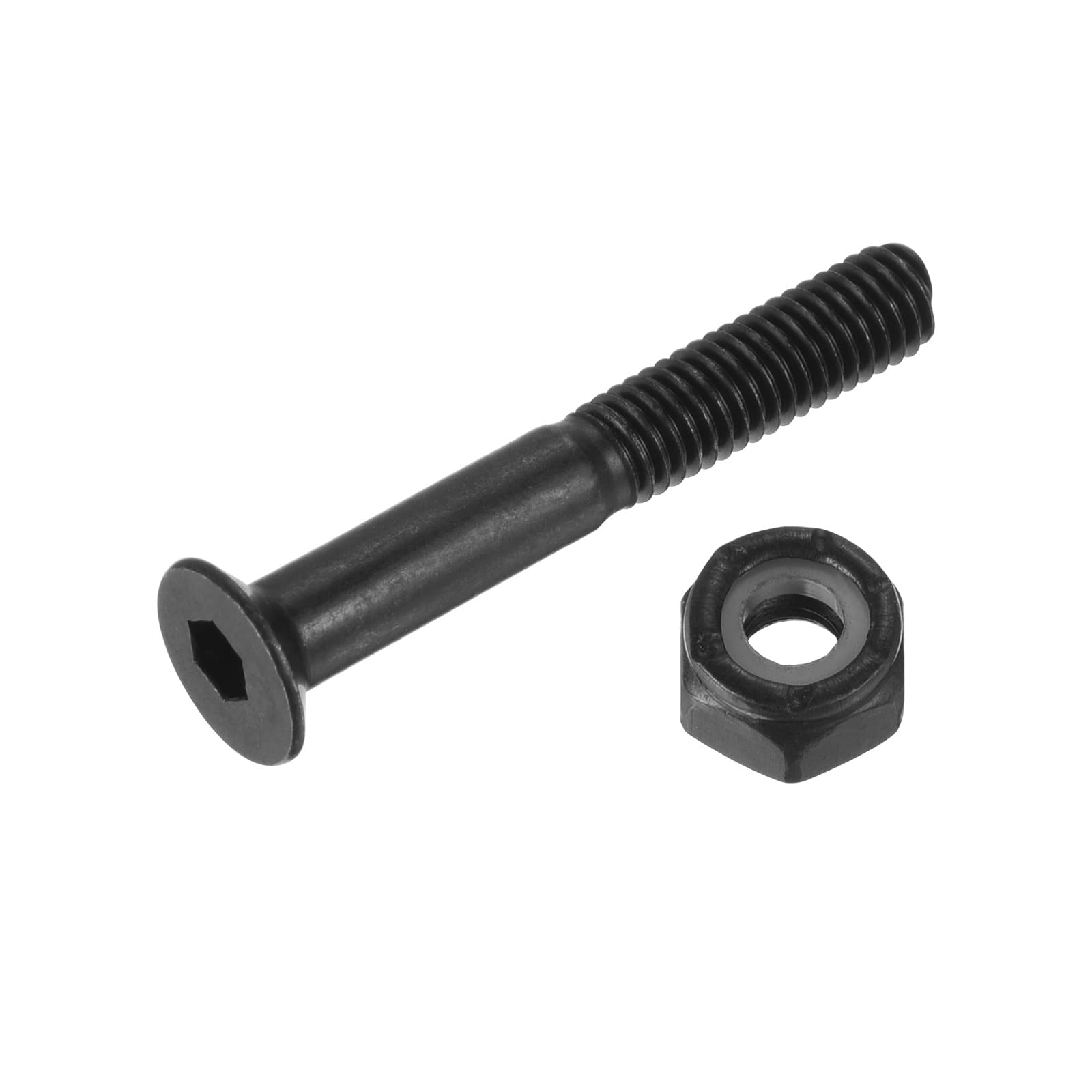PATIKIL Skateboard Hardware Kit - 8 Pack Mounting Screws, Axle Nuts, Hex Key Set with Washers & Spacers for Skateboard Trucks & Wheels | Perfect for Skateboard Maintenance, Repair & DIY Assembly