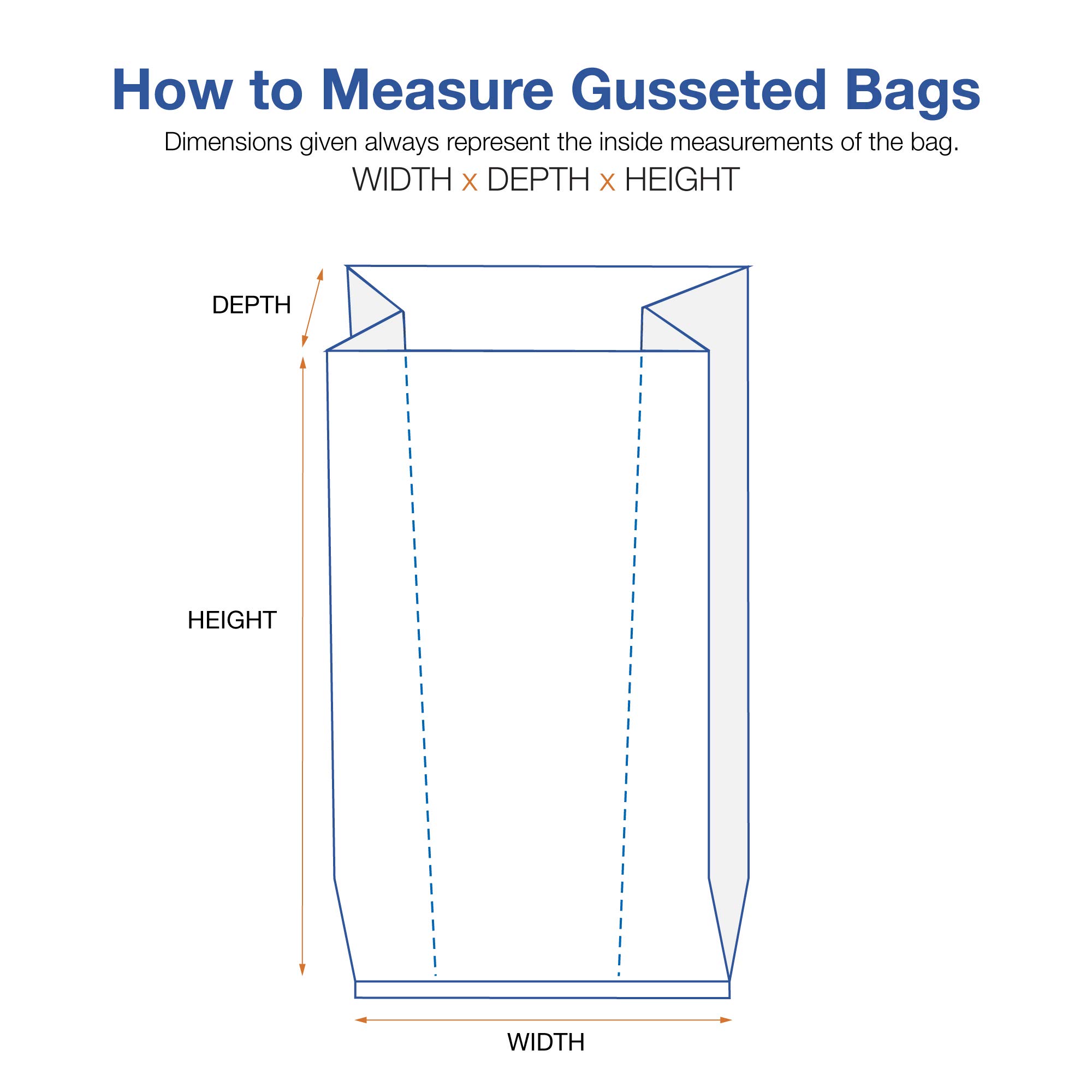 Choice Shipping Supplies 3 Mil Clear Poly Bags with Gusset - 24