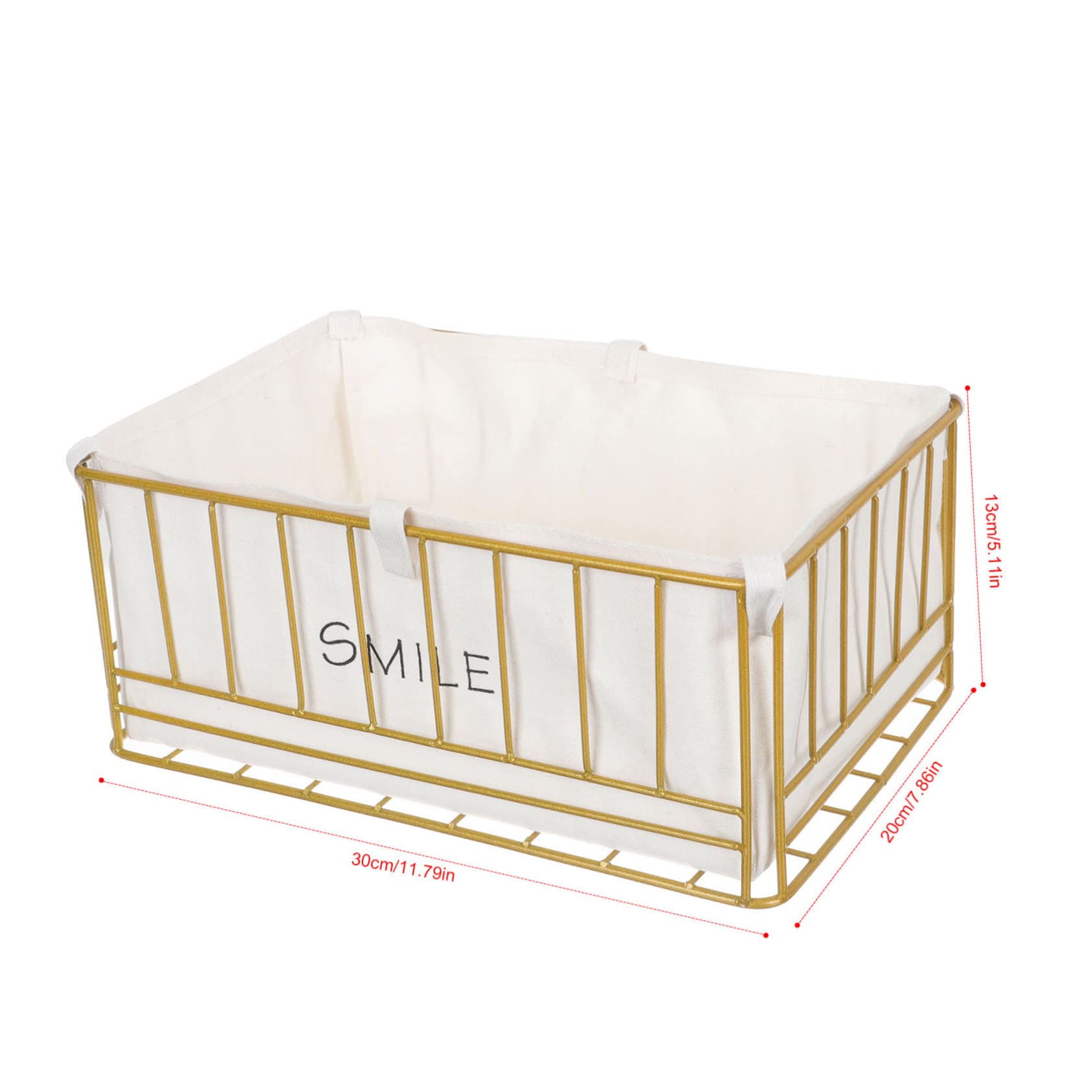 Zerodeko Wire Storage Basket with Fabric Liner - Multifunctional Organizer for Desk, Pantry & Home Office | Perfect for Organizing Supplies, Kitchen Items & Office Accessories