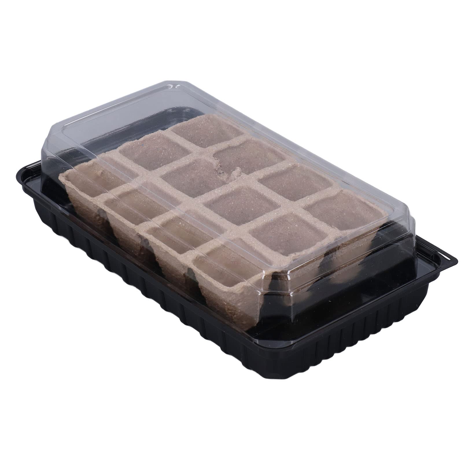 Biodegradable Seedling Pots with Tray - Plant Starter Kit for Home Gardening, Patio & Outdoor Planting - Grow Healthy Seedlings for Vegetables, Herbs & Flowers