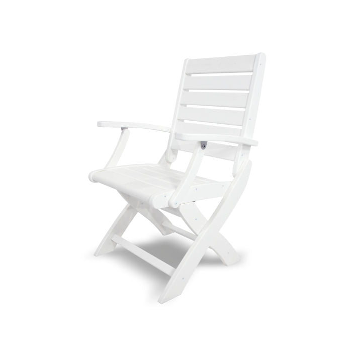 POLYWOOD Signature Folding Chair - Durable Outdoor Furniture for Patio, Poolside & Camping - Weather-Resistant Plastic Adirondack Style Chair