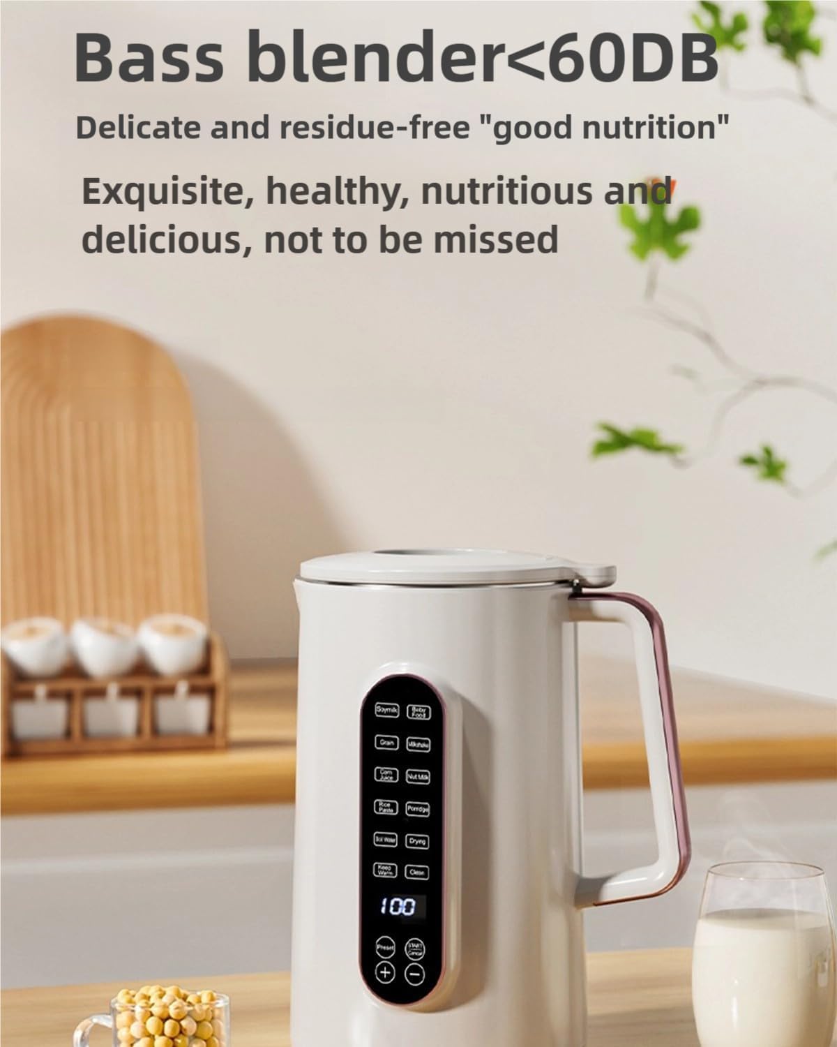 **Mylk Nut Milk Maker Machine - 8-in-1 Automatic Almond Milk Maker & Blender with 12h Delay Start, Keep Warm & Auto Clean (Green) - Perfect for Vegan, Dairy-Free, and Healthy Homemade Nut Milk**
