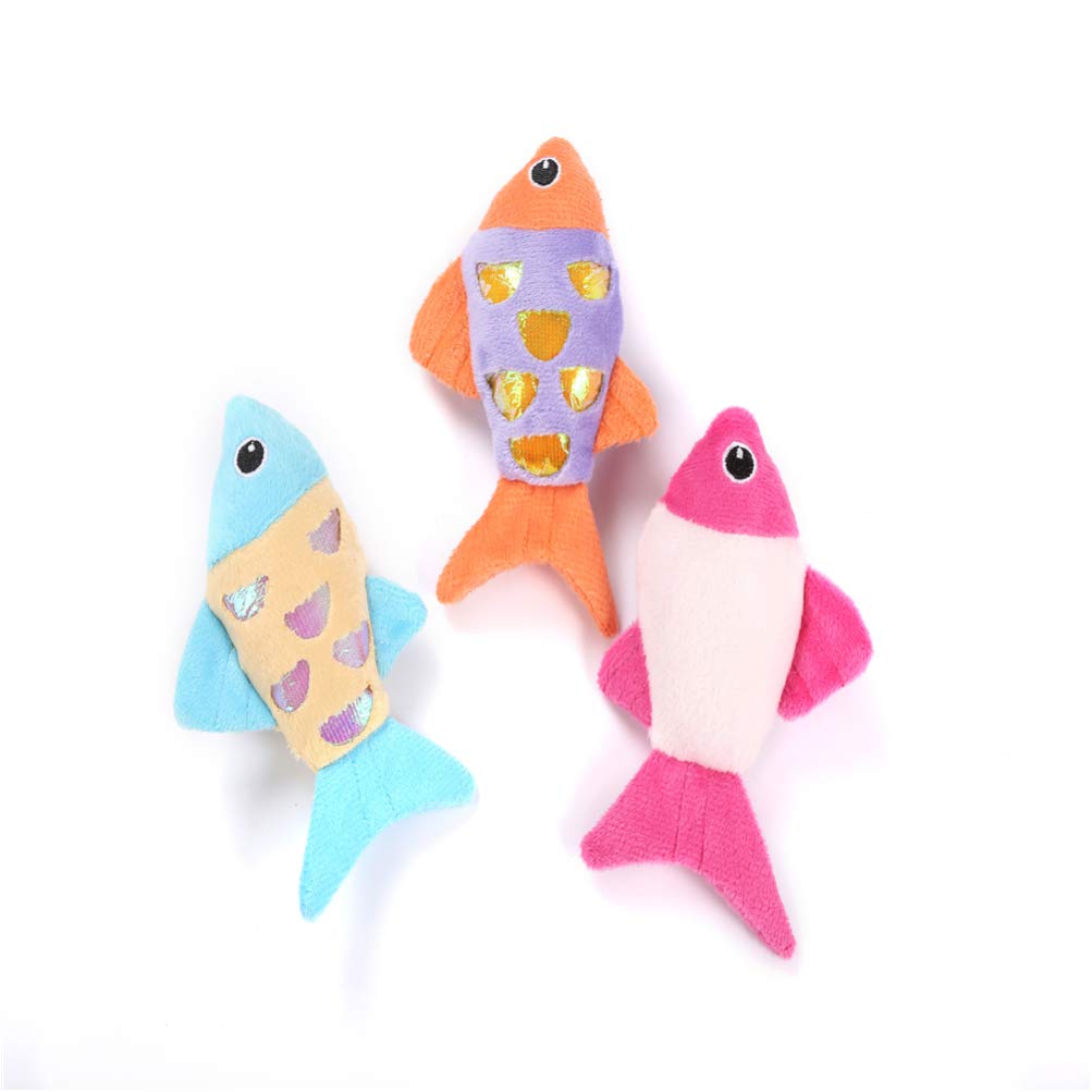 Balacoo 3-Piece Plush Cat Toy Set - Interactive Cat Pillow, Chew Fish & Balls for Indoor Play, Teeth Grinding & Scratching - Perfect for Playtime, Training & Stress Relief