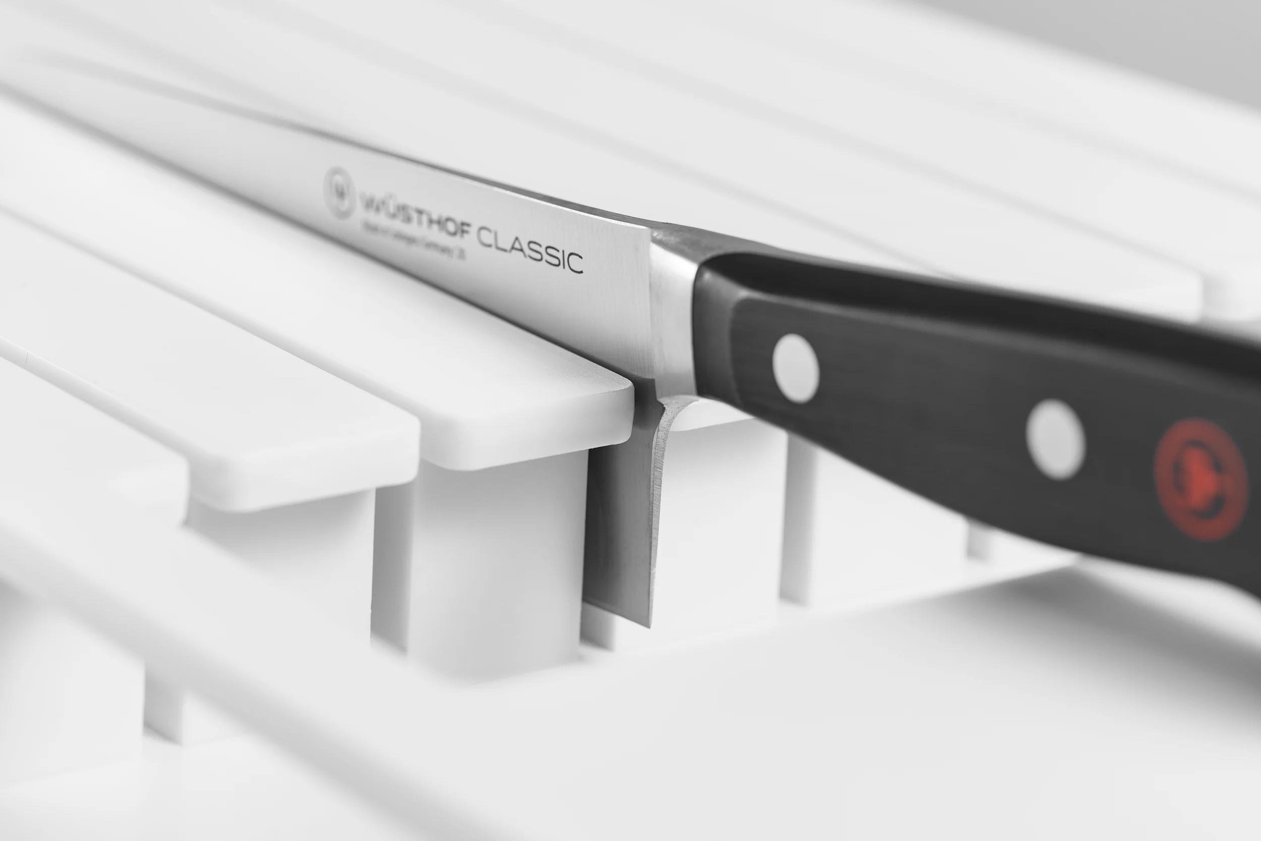 Wusthof 7-Slot In-Drawer Knife Organizer - Premium White Kitchen Knife Storage for Chefs & Home Cooks | Perfect for Kitchen Drawers & Utensil Organization