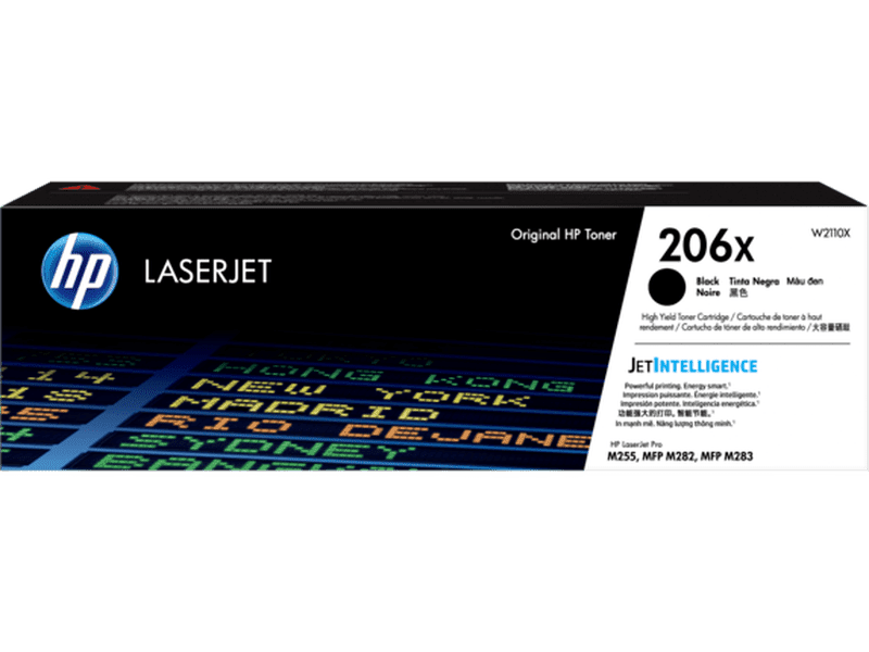 Original HP 206X Black High-Yield Toner Cartridge for HP LaserJet Pro M283 M255 Series Printers - Ideal for Office & Home Printing Documents, Reports & Presentations