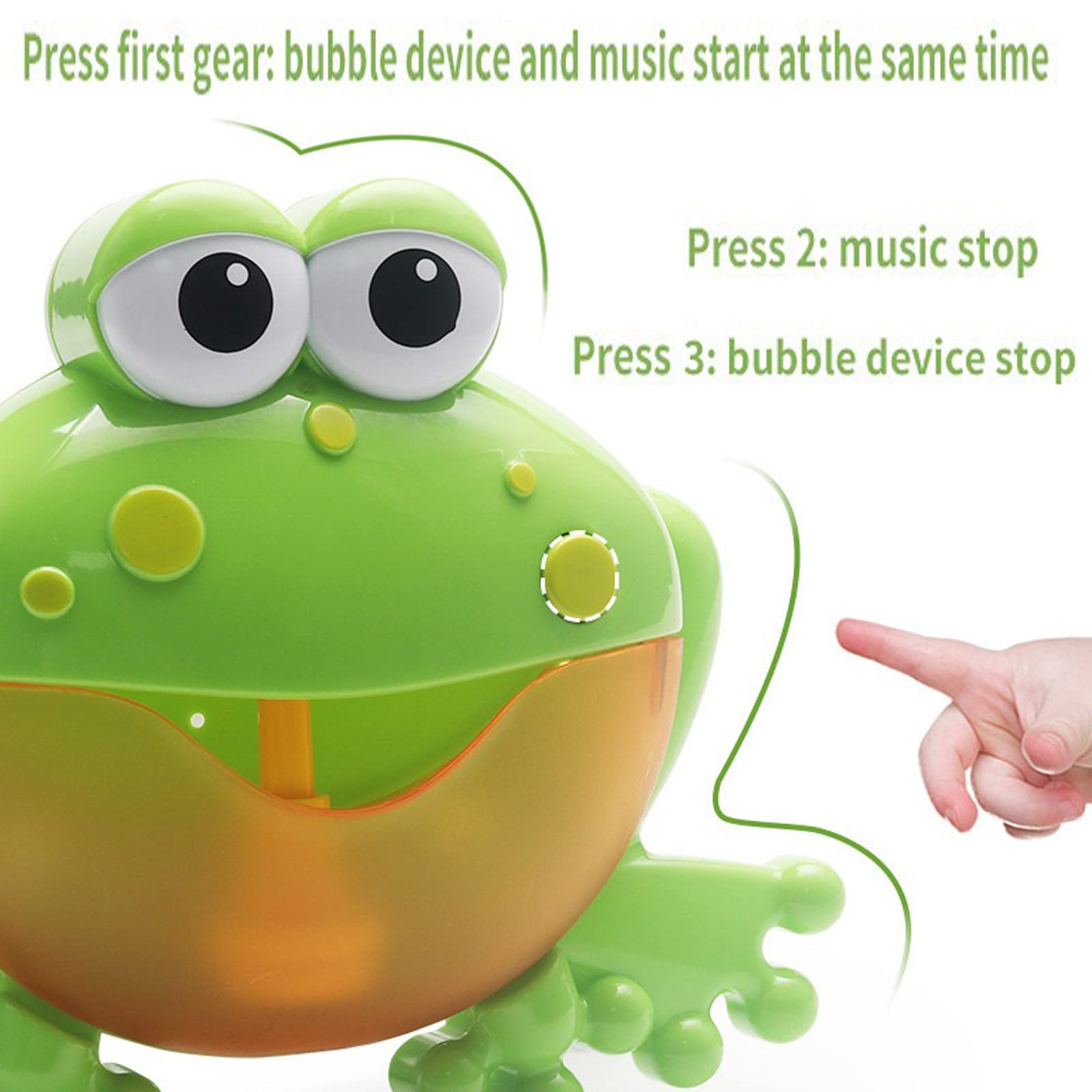 Automatic Frog Bubble Bath Maker for Toddlers 2-3 Years Old | Baby Bath Toys with 24 Children's Songs | Fun Bubble Machine for Boys & Girls | Perfect for Bathtime Play, Birthday Gifts & Sensory Development