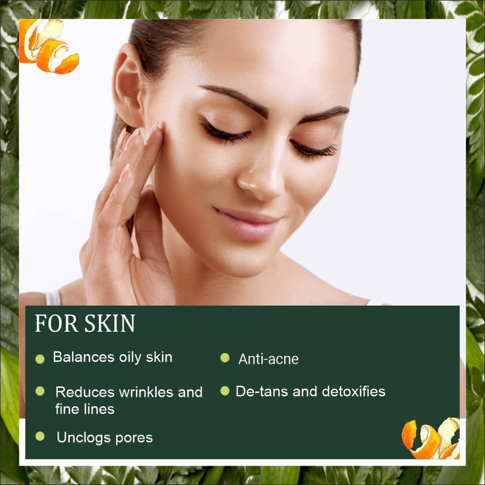 Bindian Orange Peel Powder for Glowing Skin - Oil Control, Tan Removal & Skin Brightening | Reduces Scars & Boosts Collagen | Natural Facial Cleanser & Face Mask (50g) - Perfect for DIY Skincare & Spa Treatments at Home
