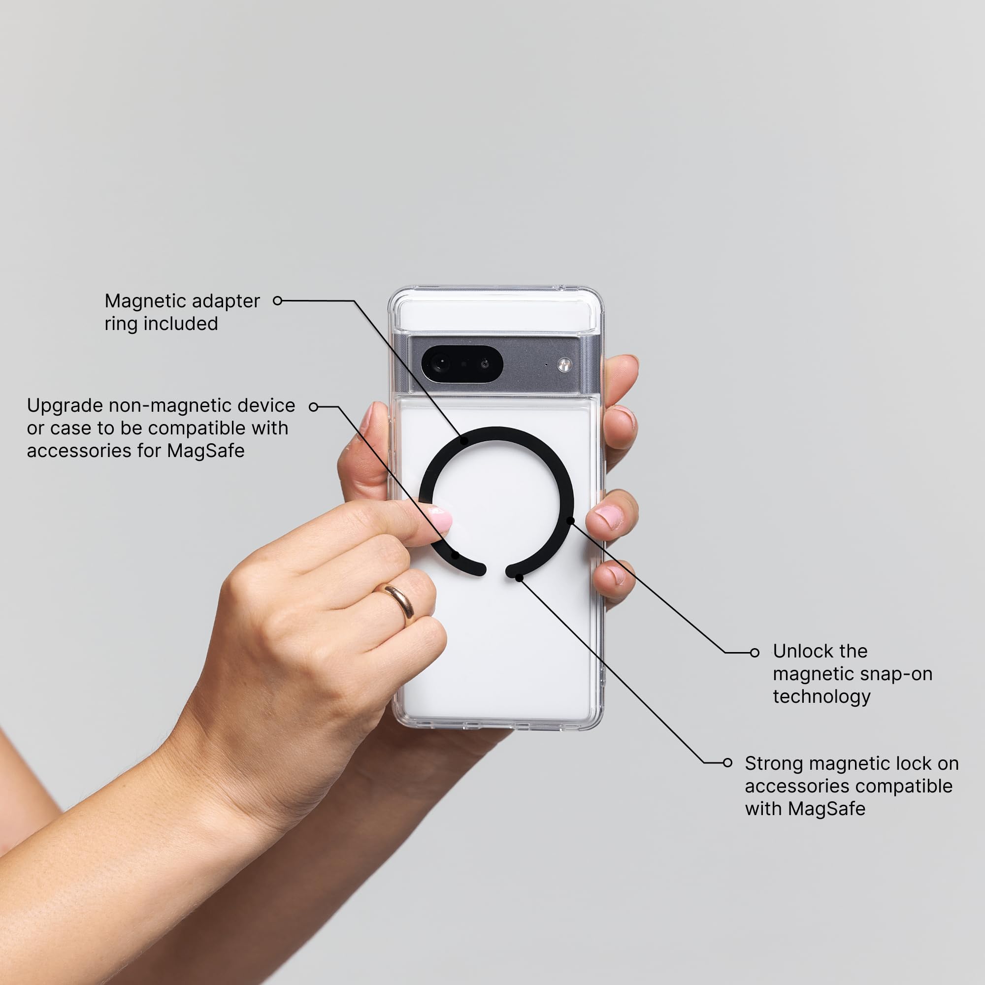 Magnetic PopSockets PopGrip for MagSafe - Secure Phone Grip & Stand for iPhone 12/13/14, Perfect for Driving, Video Calls & Hands-Free Use