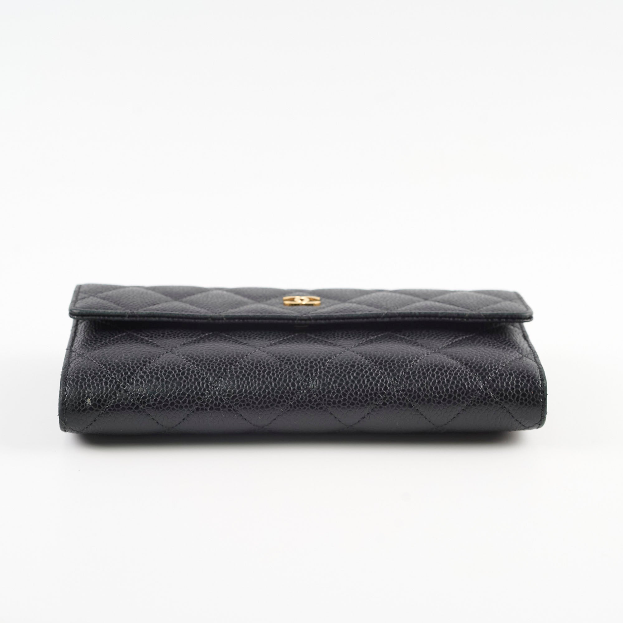 Chanel Caviar Leather Long Wallet in Black - Classic Series 20 | Luxury Women's Wallet for Everyday Use & Special Occasions