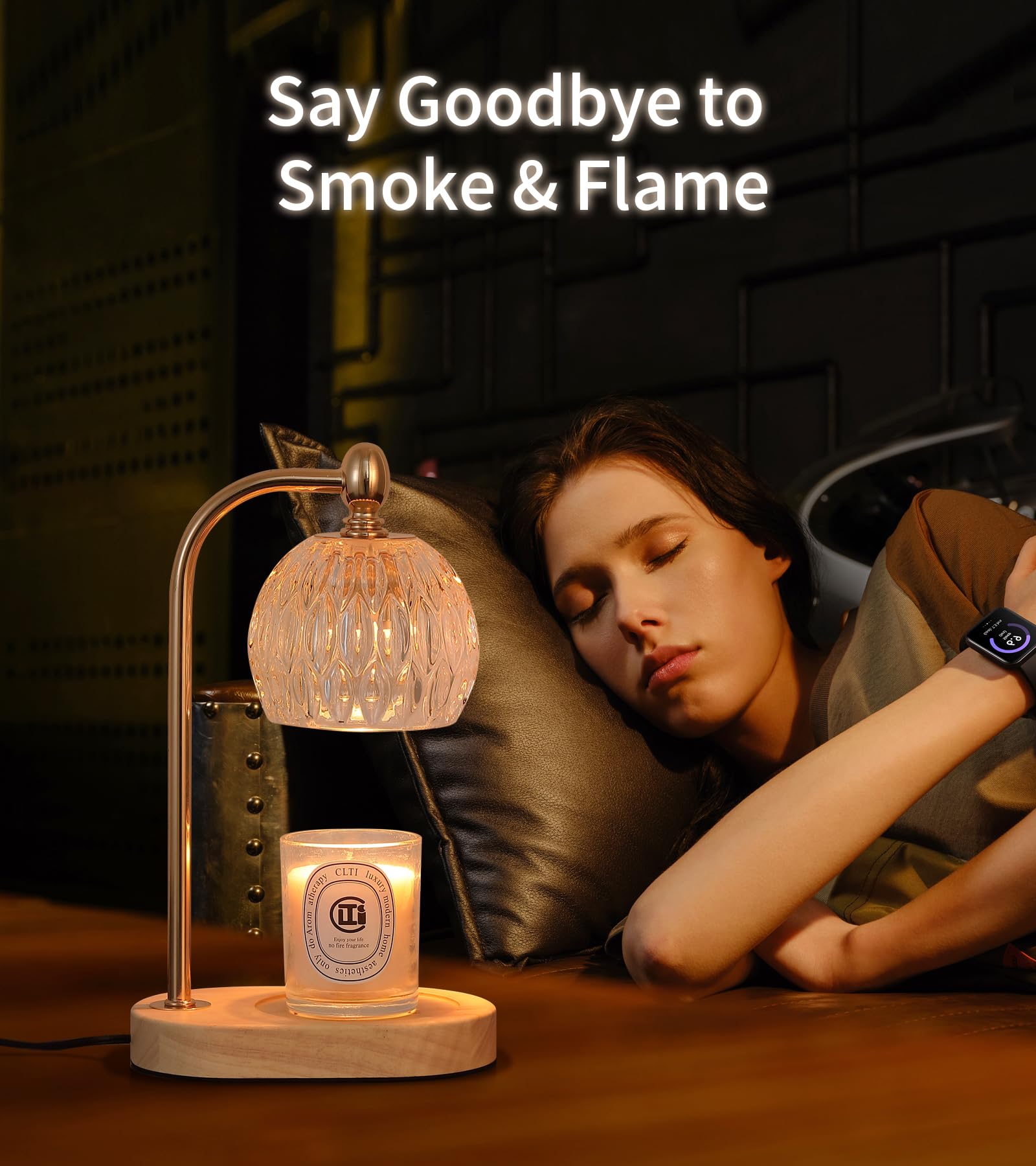 Electric Candle Warmer Lamp with Timer & Dimmer - Fragrance Wax Melter for Home, Bedroom, Living Room Decor - Perfect Gift for Women with 2 Bulbs - Ideal for Relaxation, Aromatherapy & Cozy Ambiance