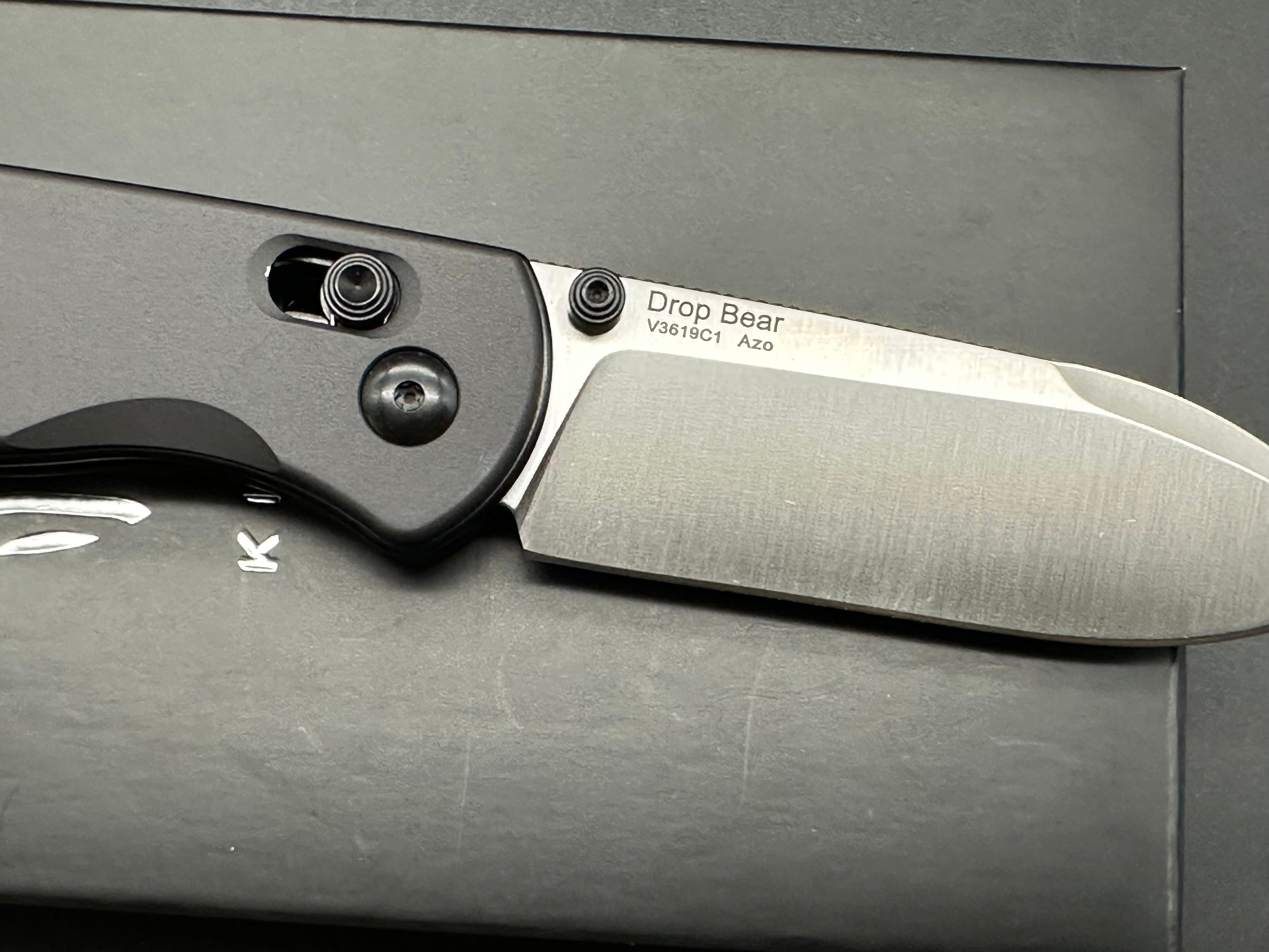 Kizer Drop Bear Clutch Lock Folding Knife - Aluminum Handle, Gunmetal Finish - Perfect for EDC, Outdoor Adventures & Tactical Use