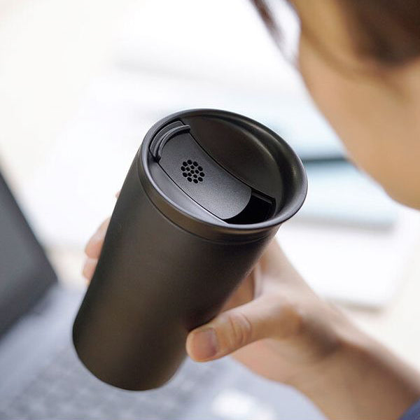Hario Vacuum Insulated Stainless Steel Tumbler - 20oz Double Wall Coffee Travel Mug with Lid - Keeps Hot & Cold for Hours - Perfect for Office, Commuting & Outdoor Activities