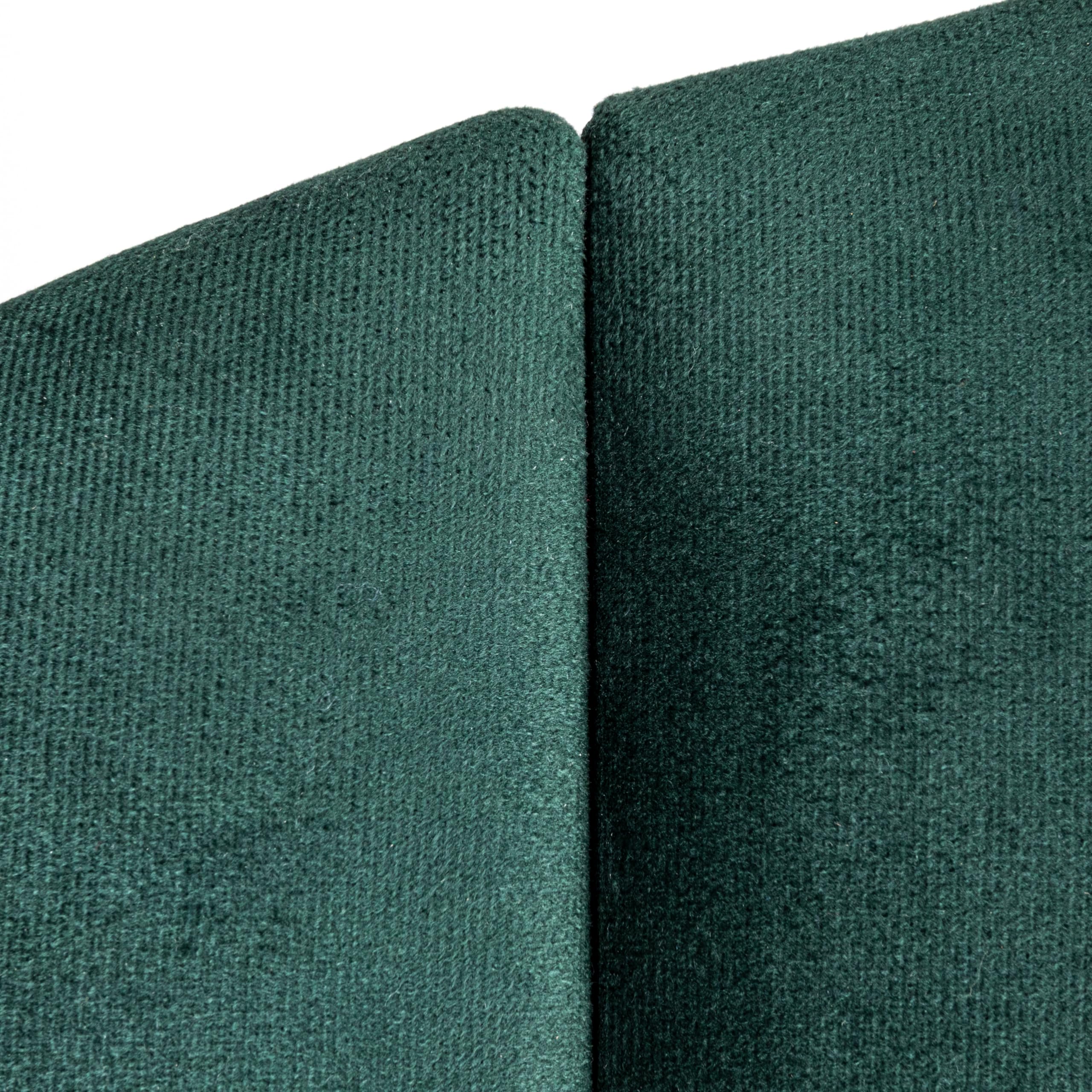 Main + Mesa NoSom Upholstered Velvet Sound Reducing Panel Arched Headboard - Emerald Green Queen Size Bed Frame for Noise Reduction | Perfect for Bedroom Soundproofing, Home Theater Rooms & Apartment Living