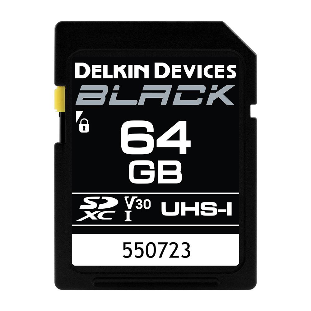 Delkin 64GB SDXC UHS-I V30 Memory Card - High Speed Class 10 for DSLR Cameras, Drones & 4K Video Recording | Perfect for Photography, Action Cameras & Professional Use