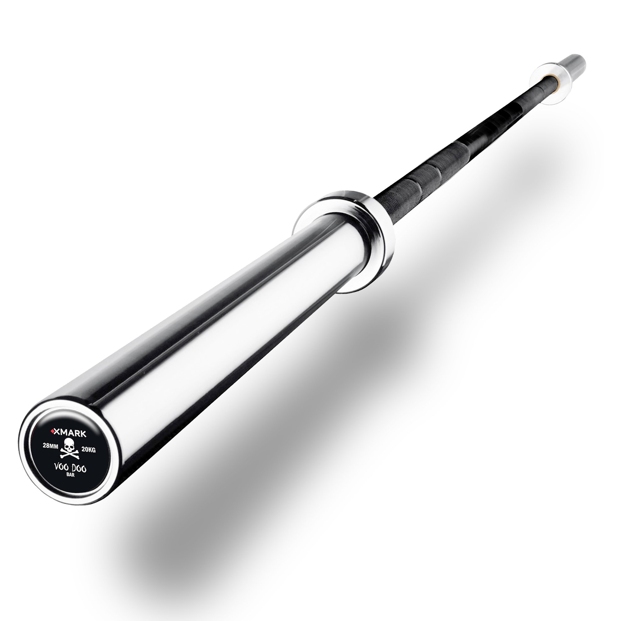 XMark VOODOO Olympic Weightlifting Barbell Set with TEXAS STAR Weight Plates - Professional Strength Training Equipment for Home Gym & CrossFit Workouts