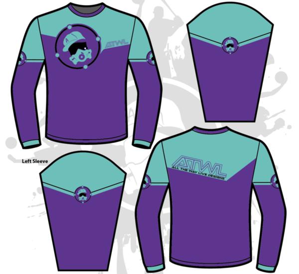 Precision Men's Full Dye Long Sleeve Performance Jersey - Breathable Moisture-Wicking Cycling & Running Shirt for Active Sports & Outdoor Workouts