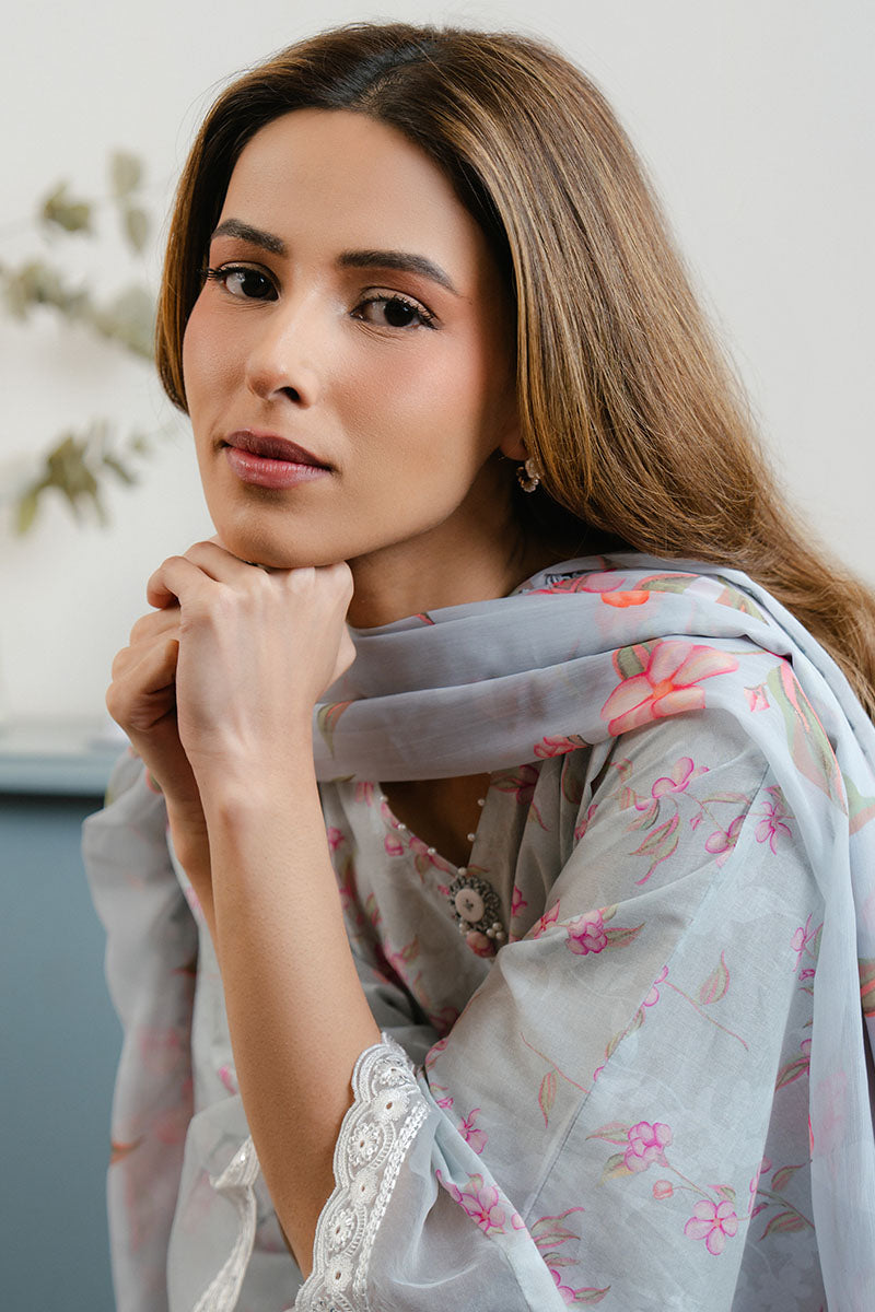 ICE DREAM 3-Piece Printed Lawn Suit for Women - Summer Casual Outfit for Parties, Weddings & Outdoor Events