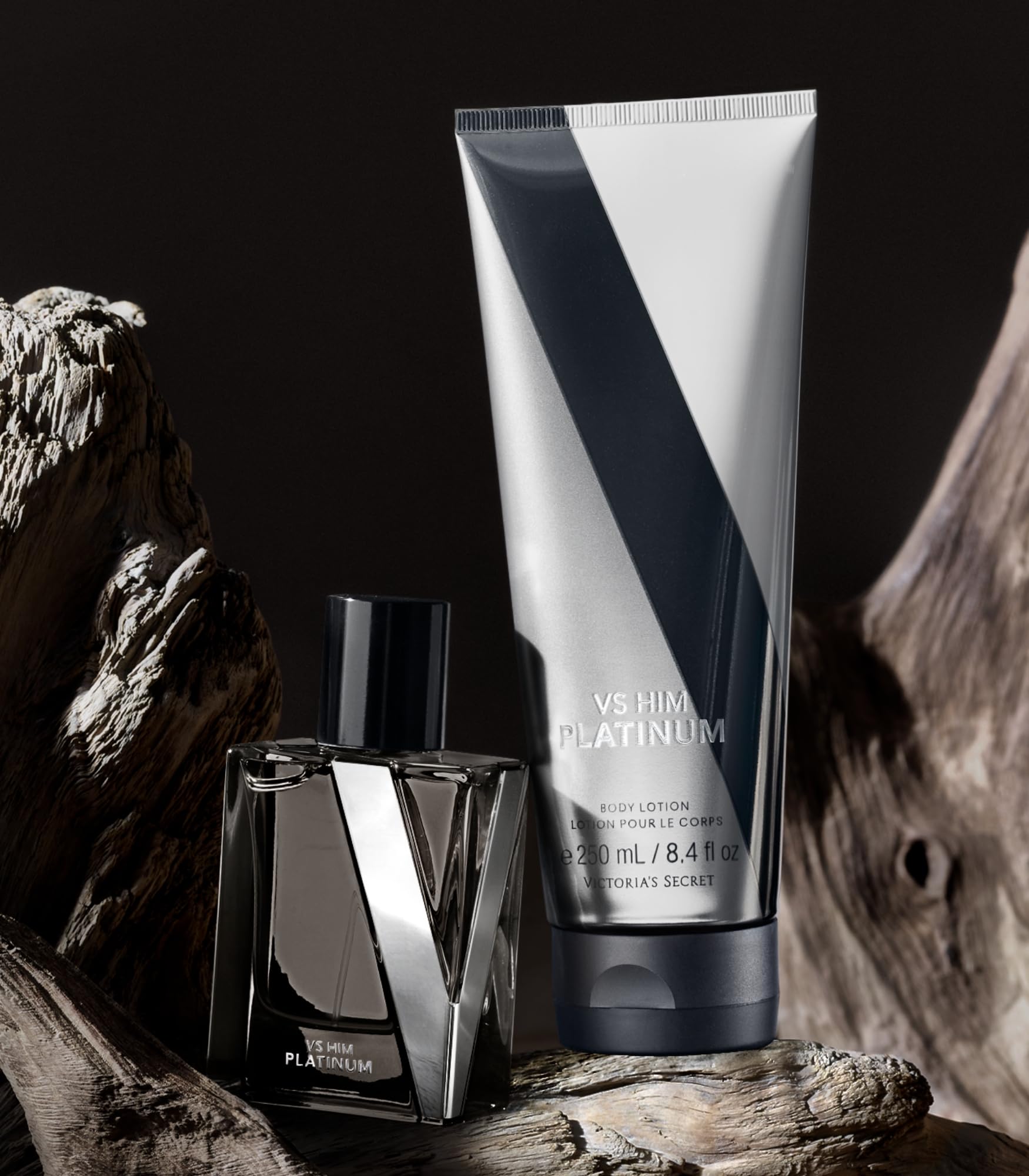 Victoria's Secret Platinum 3-Piece Luxury Fragrance Gift Set for Men - 1.7 oz Cologne, Travel Lotion & Body Bar - Perfect for Gifts, Travel & Special Occasions