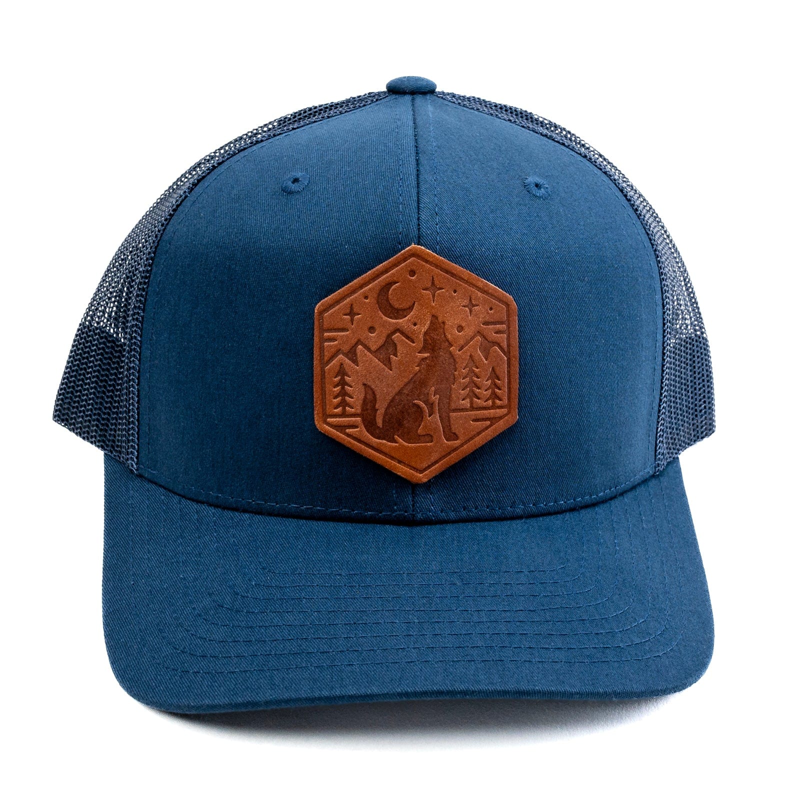 Howling Wolf Trucker Hat for Men & Women - Adjustable Snapback Cap for Outdoor, Hiking, and Casual Wear