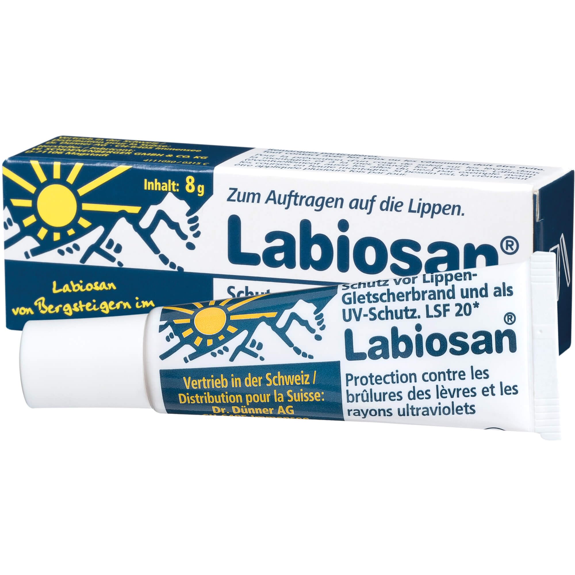 Labiosan Lip Balm Ointment, 8g - Moisturizing & Healing Lip Care for Dry, Chapped Lips - Perfect for Winter, Outdoor Activities & Daily Use