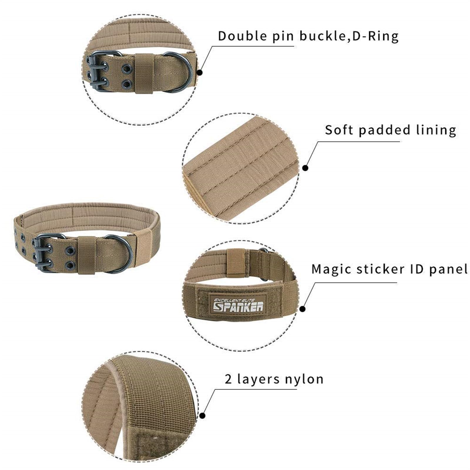 Military Dog Collar L Size 1.5