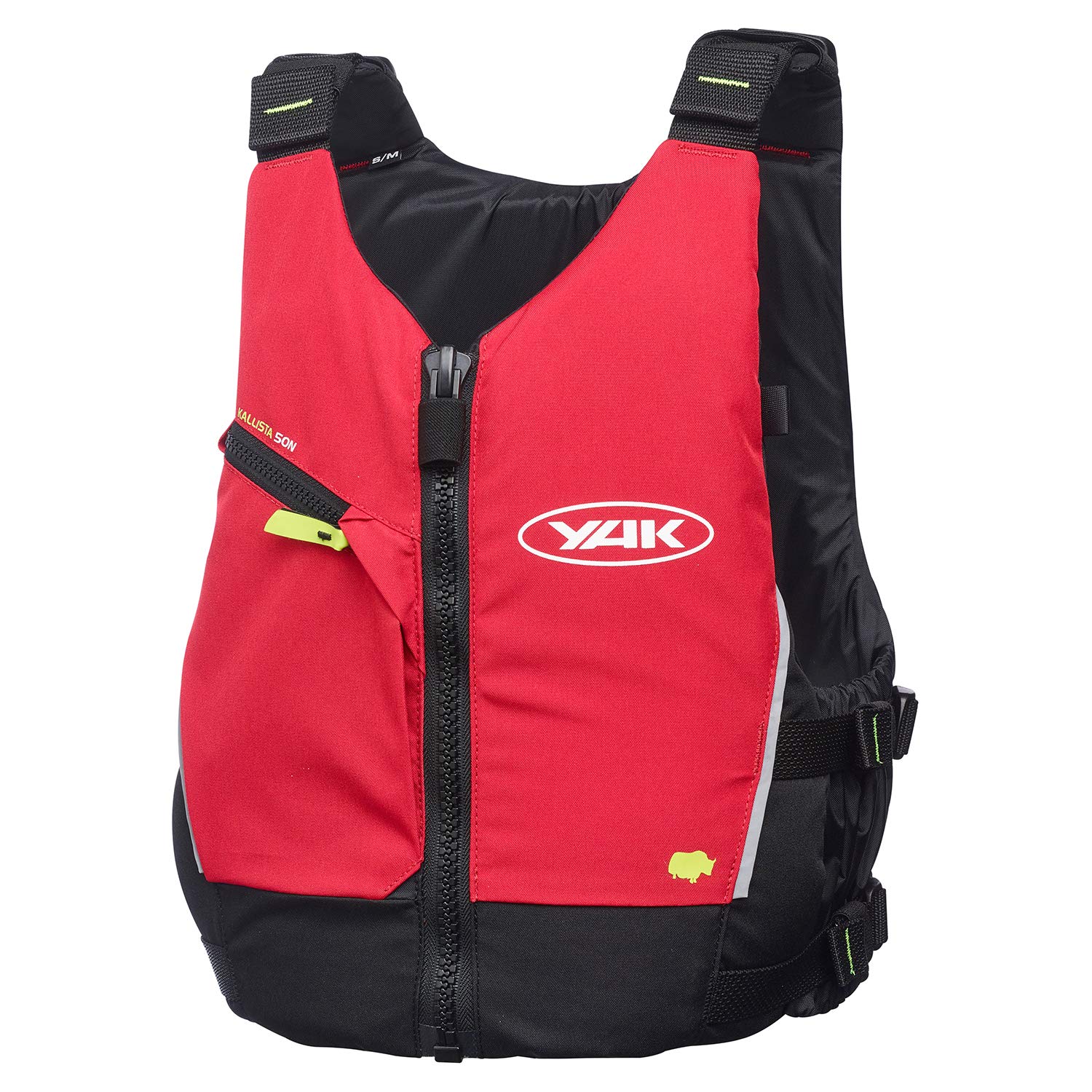 Yak Kayak & Kallista Kayak 50N Inflatable Dinghy - Premium Buoyancy Aid PFD for Kayaking, Sailing & Watersports (Red 3707 with Flash Lining) - Perfect for Recreational Paddling, Fishing Trips & Coastal Adventures