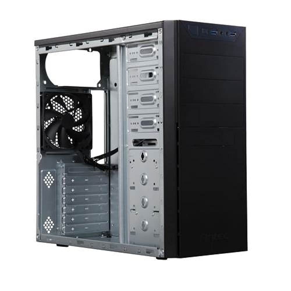 Antec VSK4000E-U3 Black SGCC Steel ATX Mid Tower Computer Case - High Airflow Gaming PC Case for Home & Office Use, Perfect for Gaming Rigs & Workstations