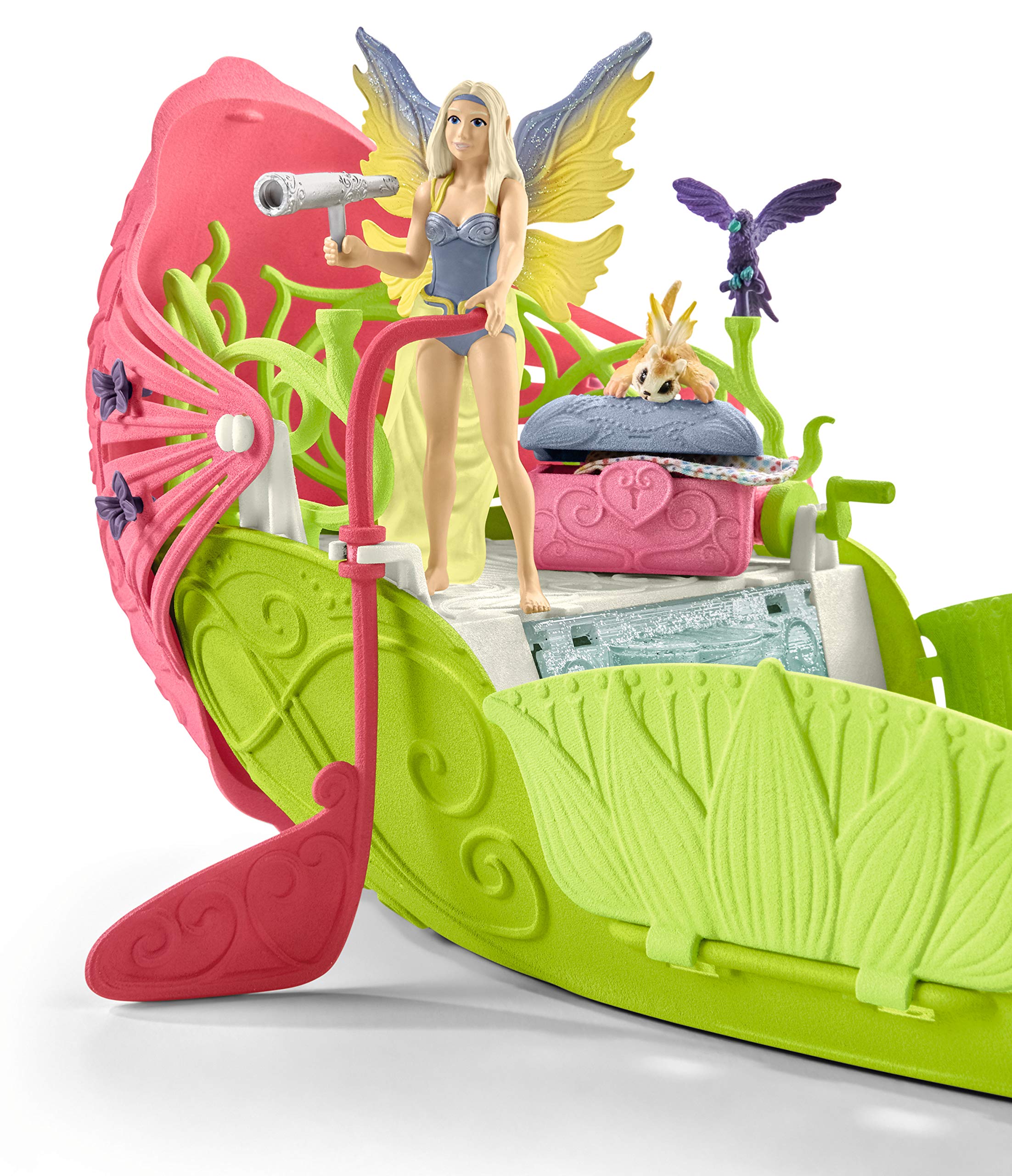 Schleich Bayala 19-Piece Fairy Playset with Sera's Magical Flower Boat - Fantasy Toy for Kids Ages 5-12 - Perfect for Imaginative Play & Storytelling Adventures