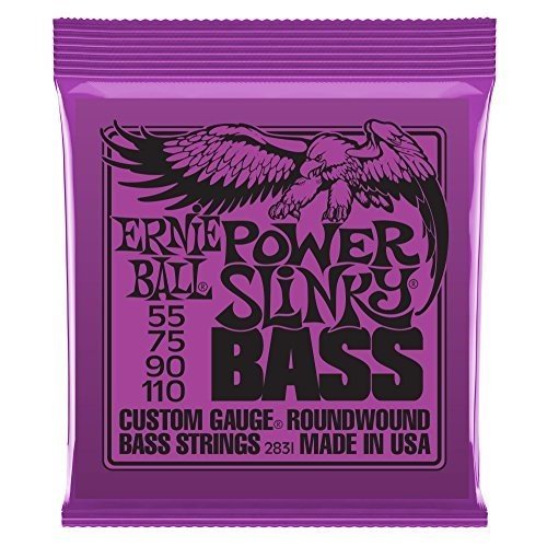 Bulk 6 Sets Ernie Ball Power Slinky (55-110 Gauge) Electric Bass Guitar Strings 2831 - Perfect for Rock, Metal & Heavy Playing Styles