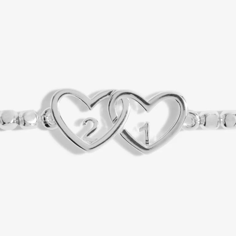 Joma Jewellery Bracelet - Forever Yours Happy 21st Birthday Gift for Women | Elegant Cubic Zirconia Bangle for Anniversary, Graduation & Special Occasions