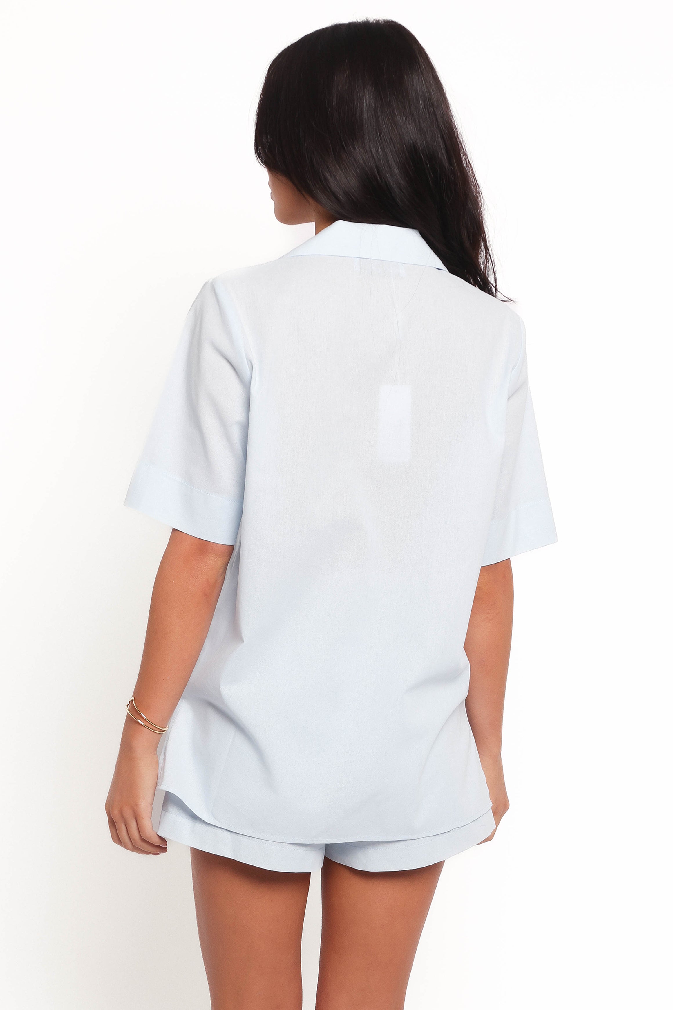 Aaliyah Women's Cotton Shorts - Soft & Comfortable Pale Blue Casual Shorts for Summer, Lounge, and Travel