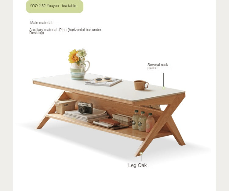Modern Oak Solid Wood Storage Sofa Set - Log Style Combination Furniture for Living Room, Bedroom & Home Office