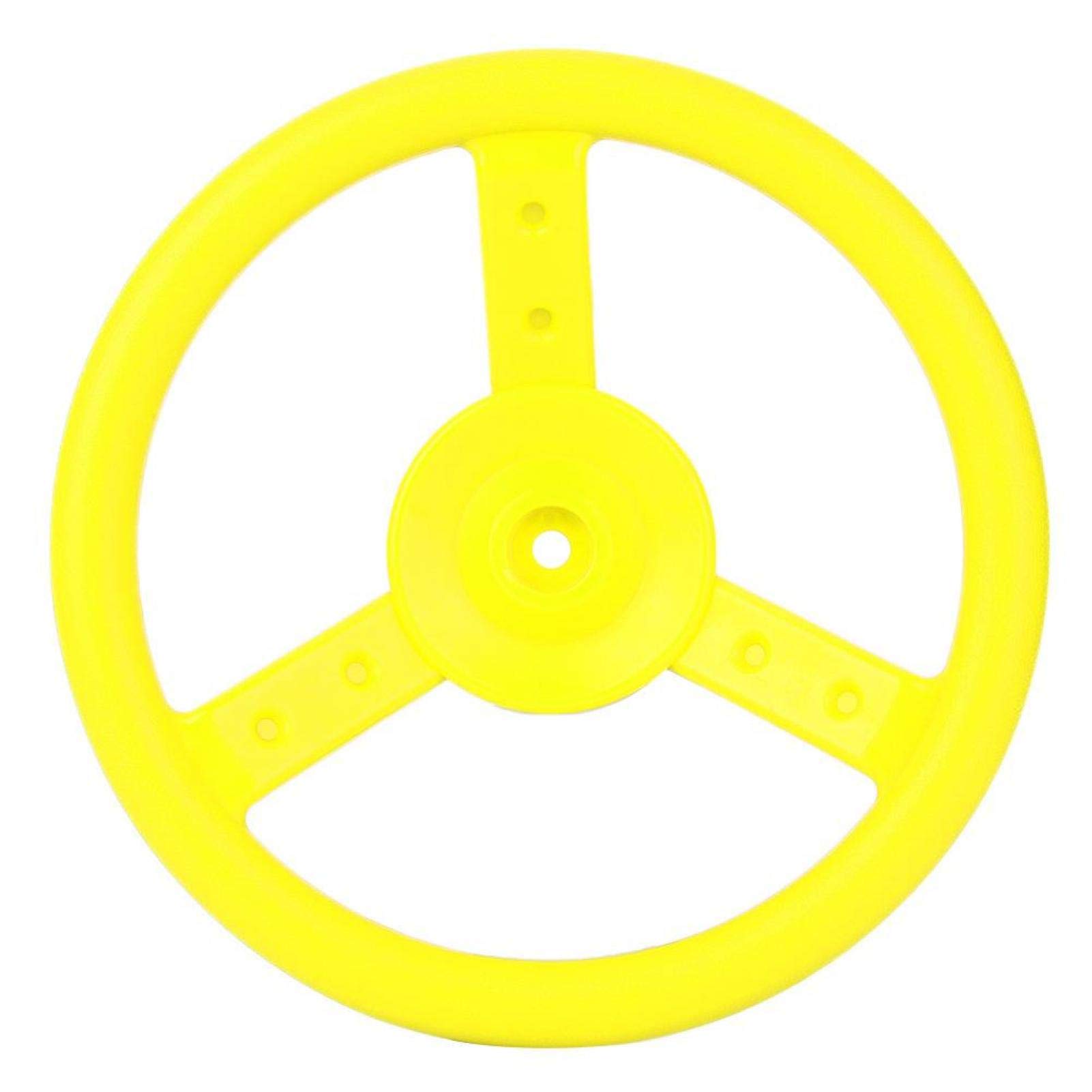 Yencoly Durable Kids Steering Wheel Toy - Portable & Rotatable Playground Swingset Accessory for Outdoor Fun & Pretend Play