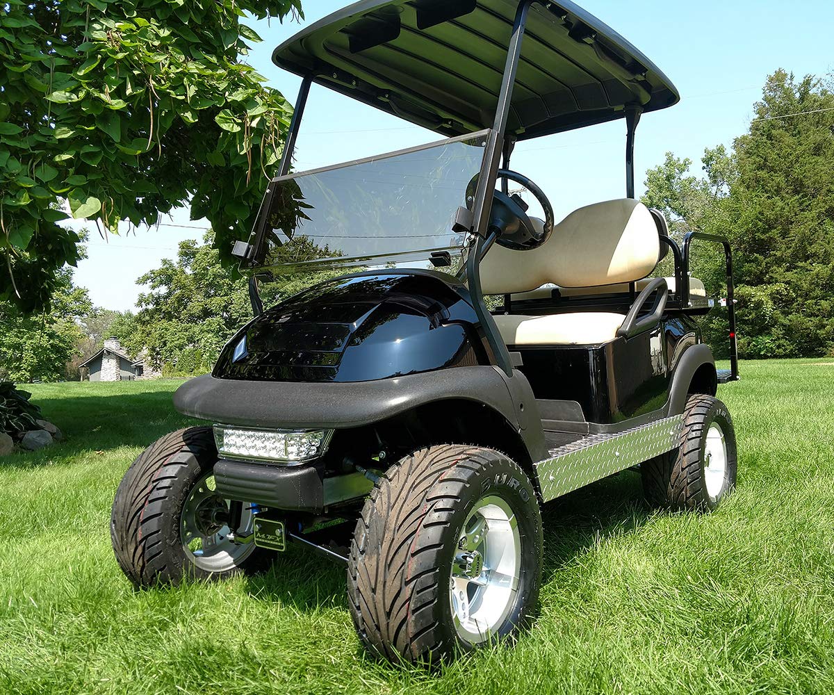 **Deluxe 12V Golf Cart Light Kit for Club Car Precedent 2004-2019 - Street Legal Headlight, Taillight, Turn Signals, Switch, Horn & Brake Pad - Perfect for Night Driving & Safety Enhancement**
