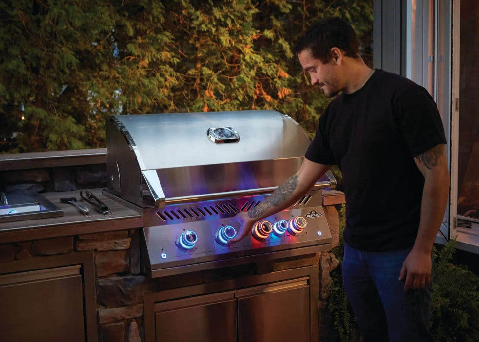 Napoleon 700 Series 32 Inch Built-In Gas Grill - Premium Outdoor Cooking for Backyard BBQ & Patio Entertaining