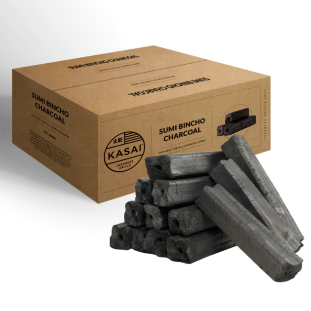 Premium Kasai Sumi Bincho Charcoal - 22 lbs for BBQ, Grilling & Smoking | High-Quality Japanese White Charcoal for Kamado, Ceramic & Lump Charcoal Grills | Long-Lasting & Odor-Free Cooking Fuel