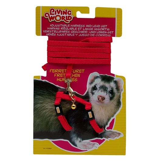 Adjustable Ferret Harness and Leash Set - Escape-Proof, Comfortable & Secure for Small Pets - Perfect for Outdoor Walks, Playtime & Training