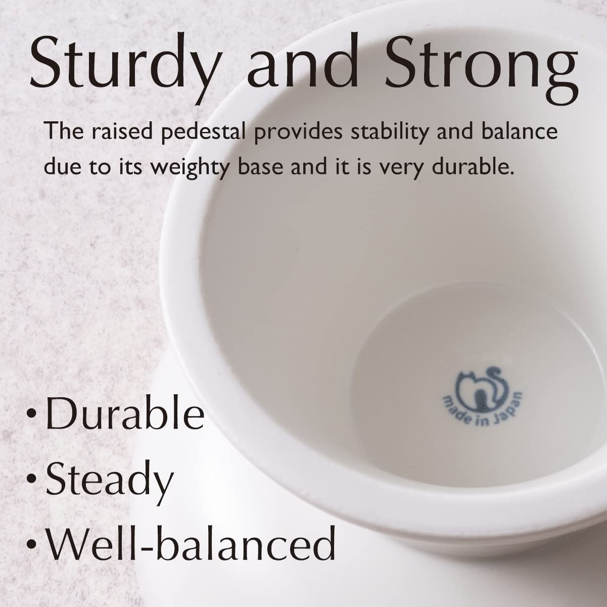 Premium Raised Cat Food Bowl - Elevated Ceramic Pet Dish for Cats & Small Dogs | MINO Japan | Perfect for Healthy Digestion & Comfortable Feeding
